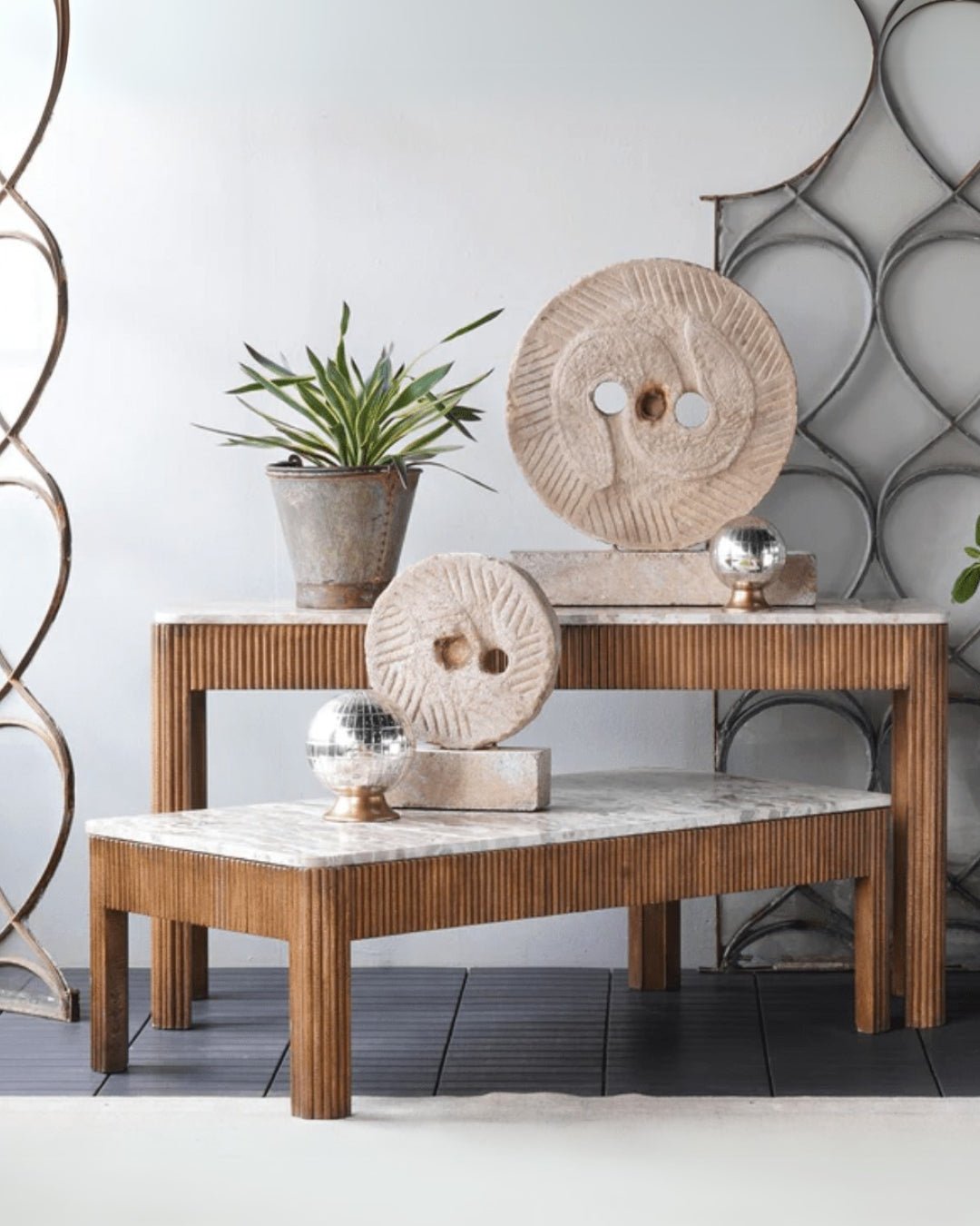 Fjola Marble Console Table - Consoles - Hello Norden