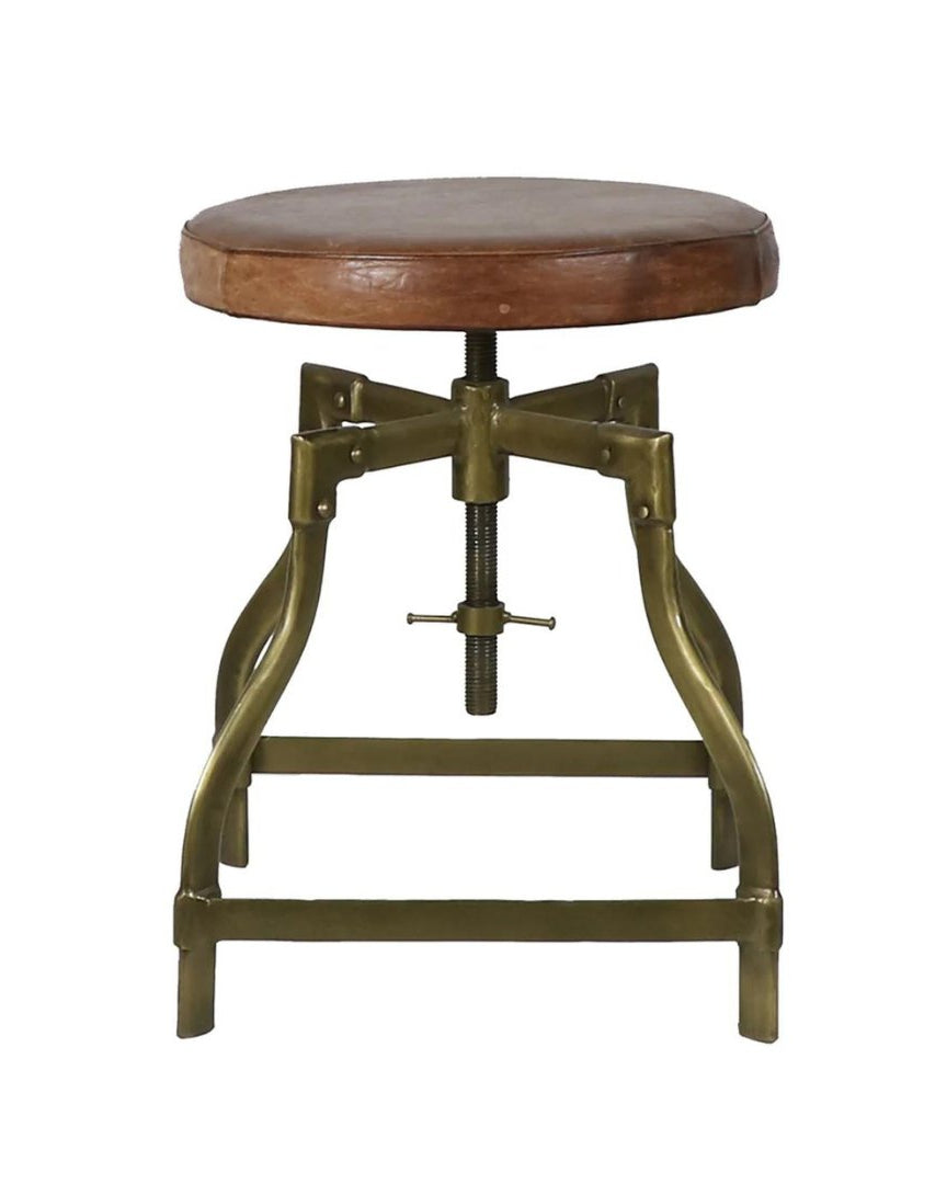 Geir Brass Stool - Stools - Hello Norden
