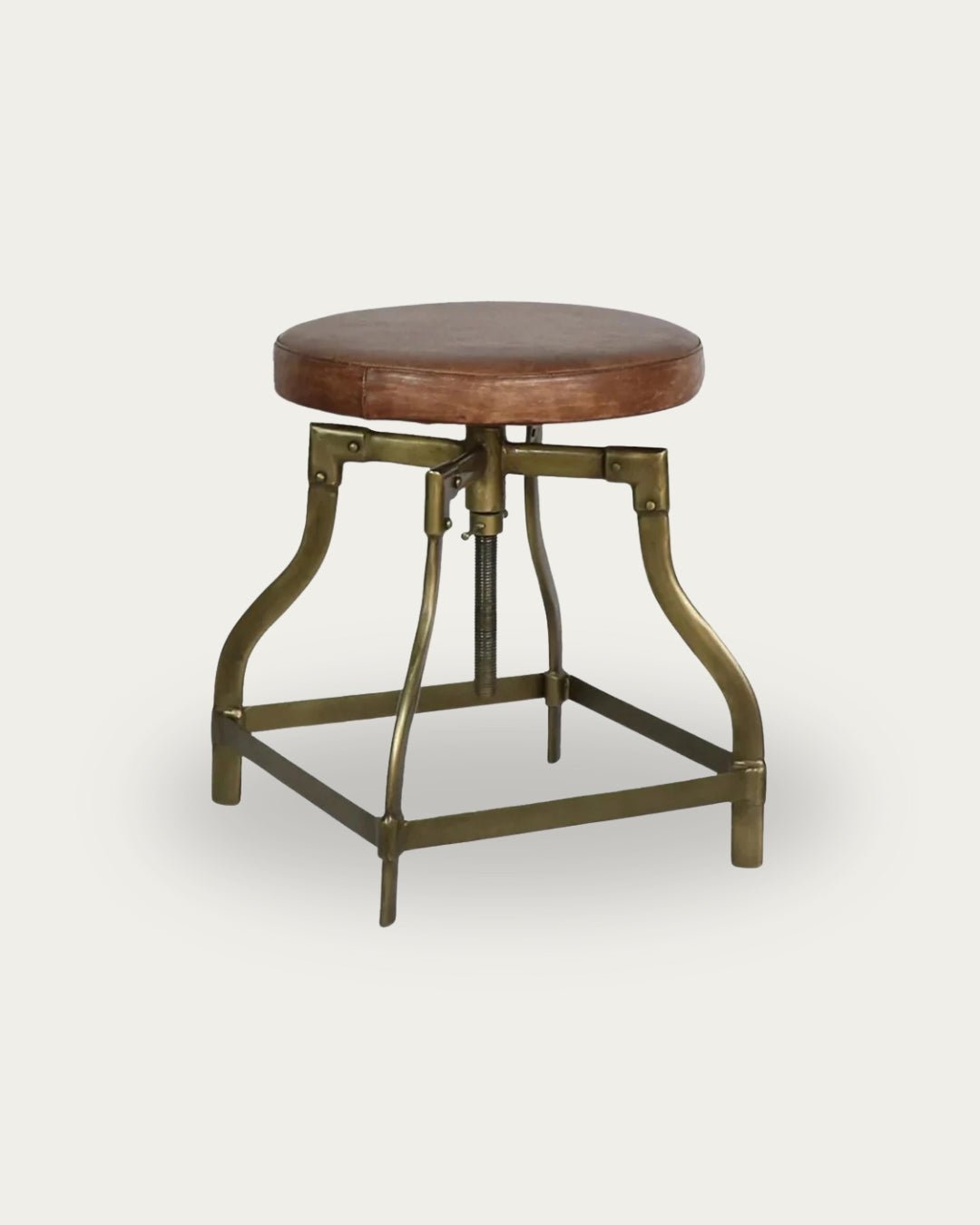 Geir Brass Stool - Stools - Hello Norden