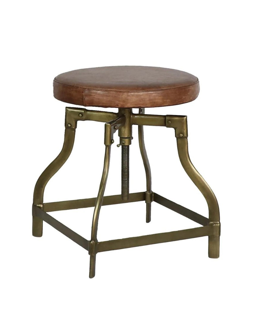 Geir Brass Stool - Stools - Hello Norden