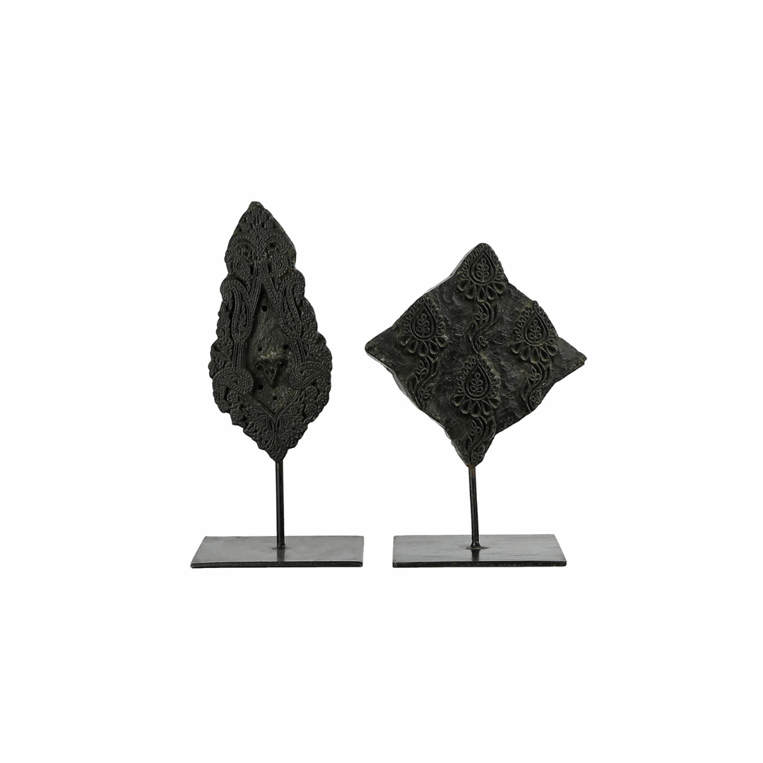 Gorm Vintage Print Block With Stand - Decorative Objects - Hello Norden