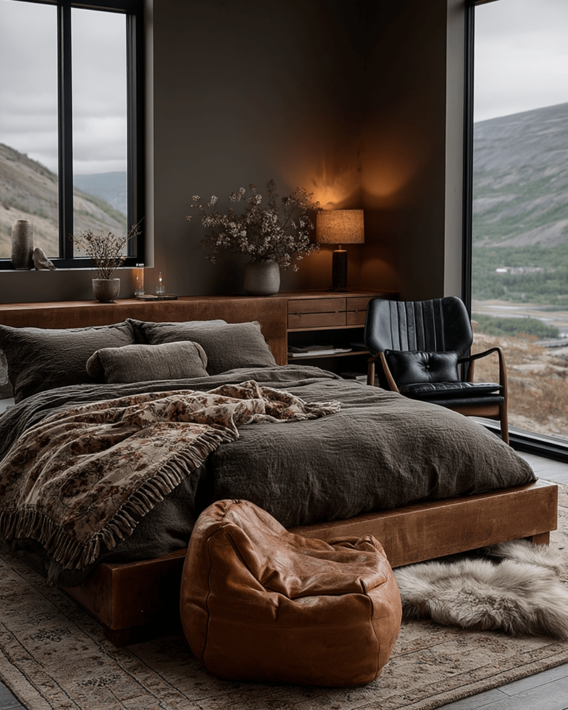 Gustav Black Leather Chair - Arm Chairs - Hello Norden