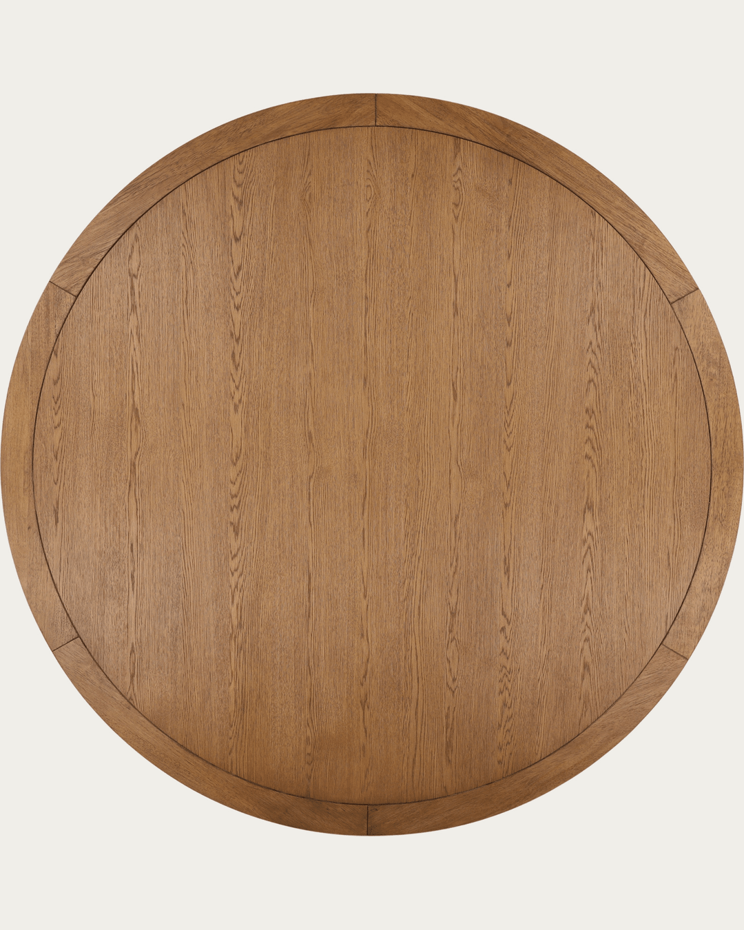 dining room furniture modern mountain rubber wood and oak veneer dining table Hello Norden - Haldis Round Dining Table, detail view