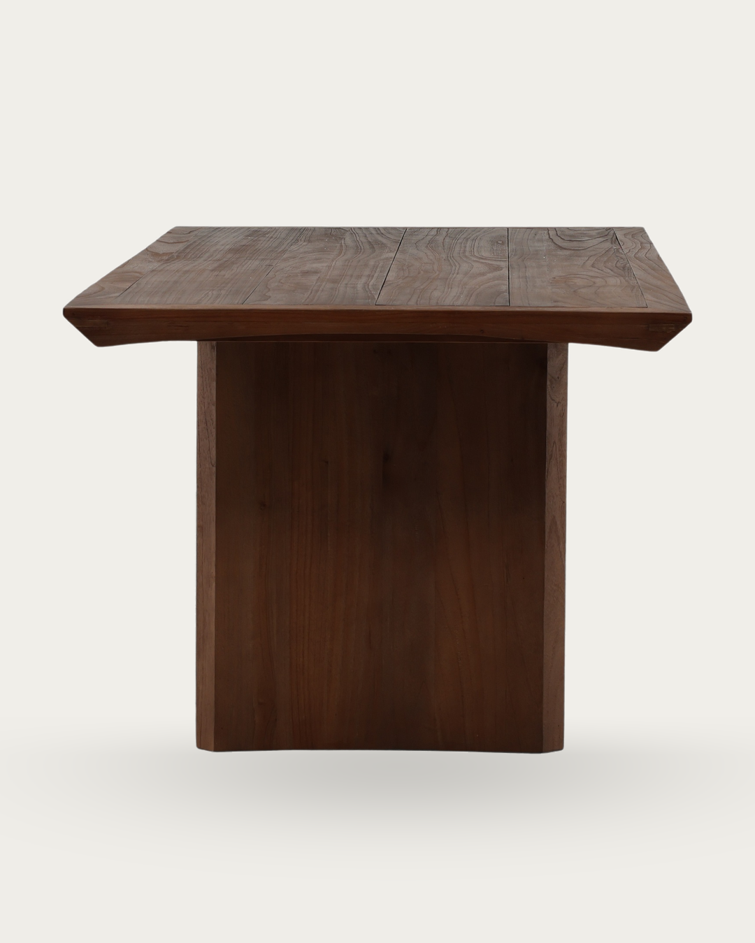 warm brown dark solid reclaimed wood dining room furniture modern mountain dining table Hello Norden - Halvard Dining Table