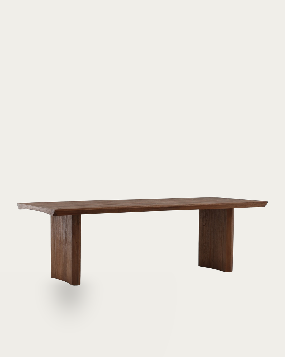 warm brown dark solid reclaimed wood dining room furniture modern mountain dining table Hello Norden - Halvard Dining Table