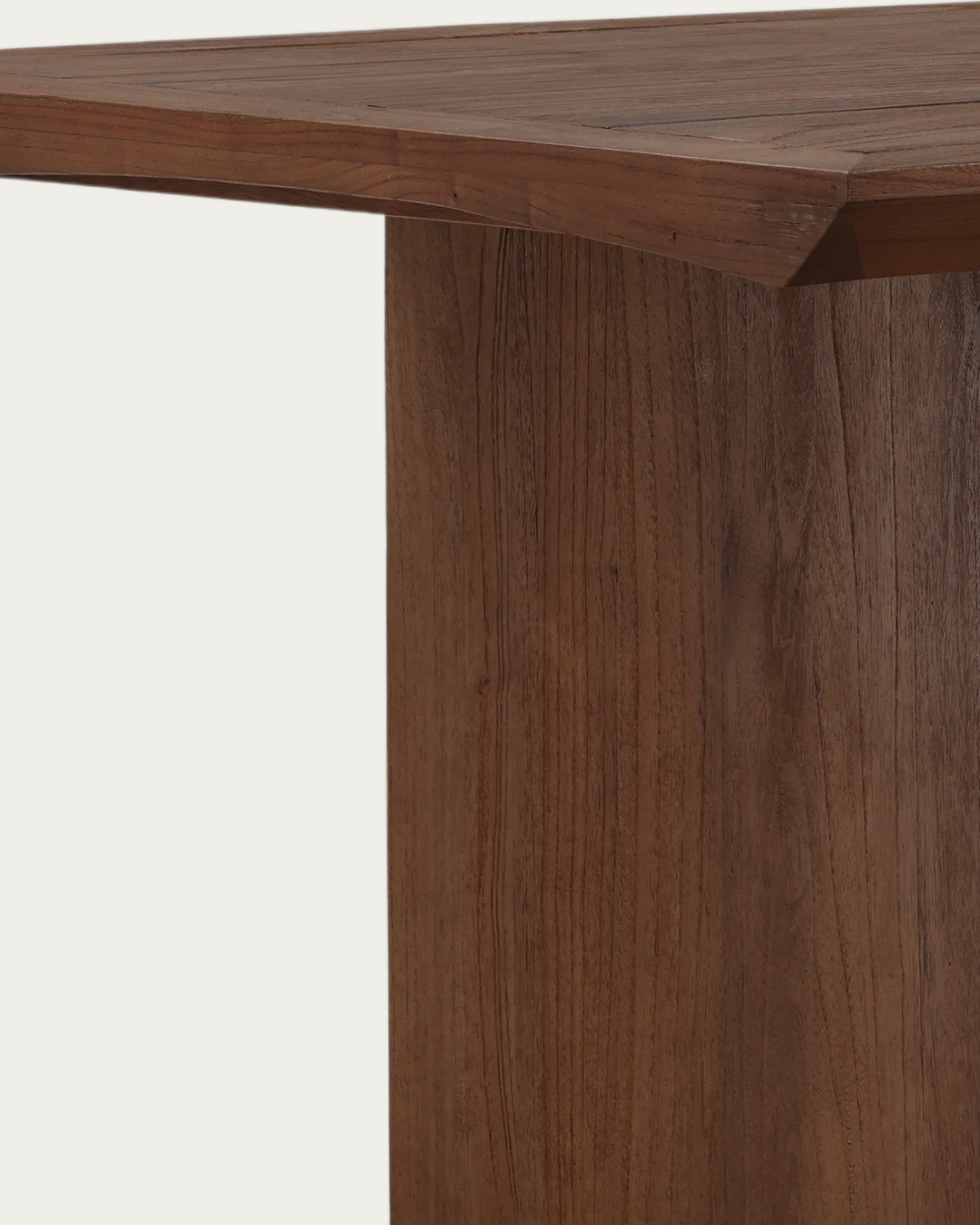 dining room furniture modern mountain mindi wood dining table Hello Norden - Halvard Dining Table, detail view