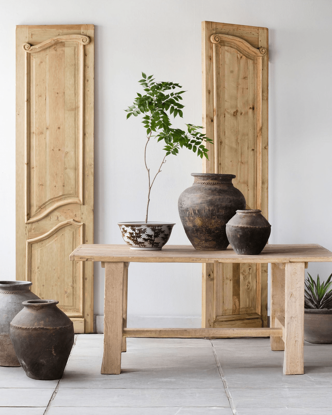 dining room furniture modern mountain dining table Hello Norden - Halvor Kitchen Table, styled in a modern rustic room