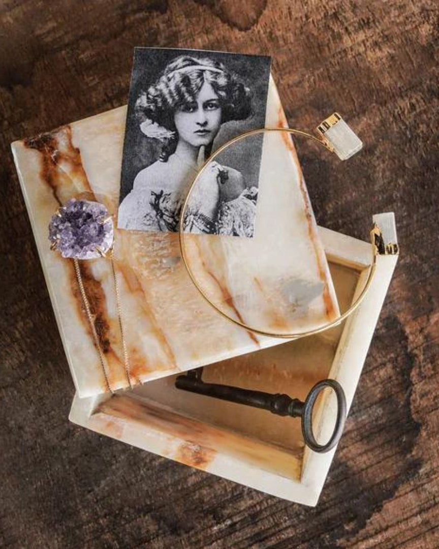 Hannes Square Onyx Box - Decorative Bowls - Hello Norden
