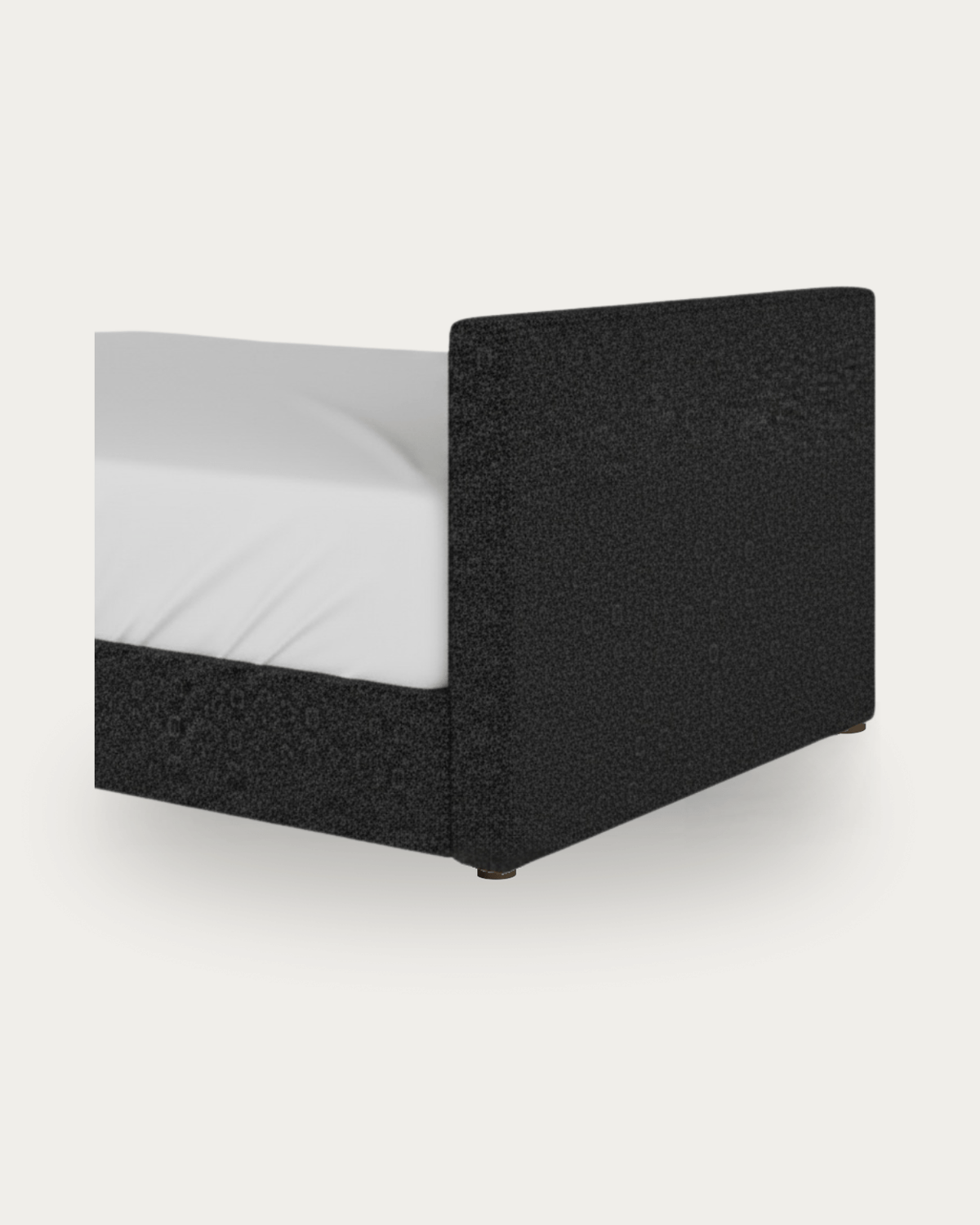 Black upholstered bed frame daybed twin on a white background Hello Norden