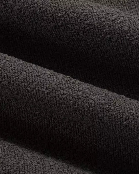 Haynes Charcoal Inside/Out Performance Boucle fabric swatch