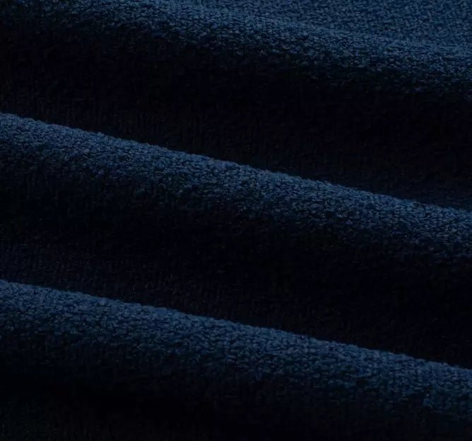 Haynes Navy Inside/Out Performance Boucle fabric swatch