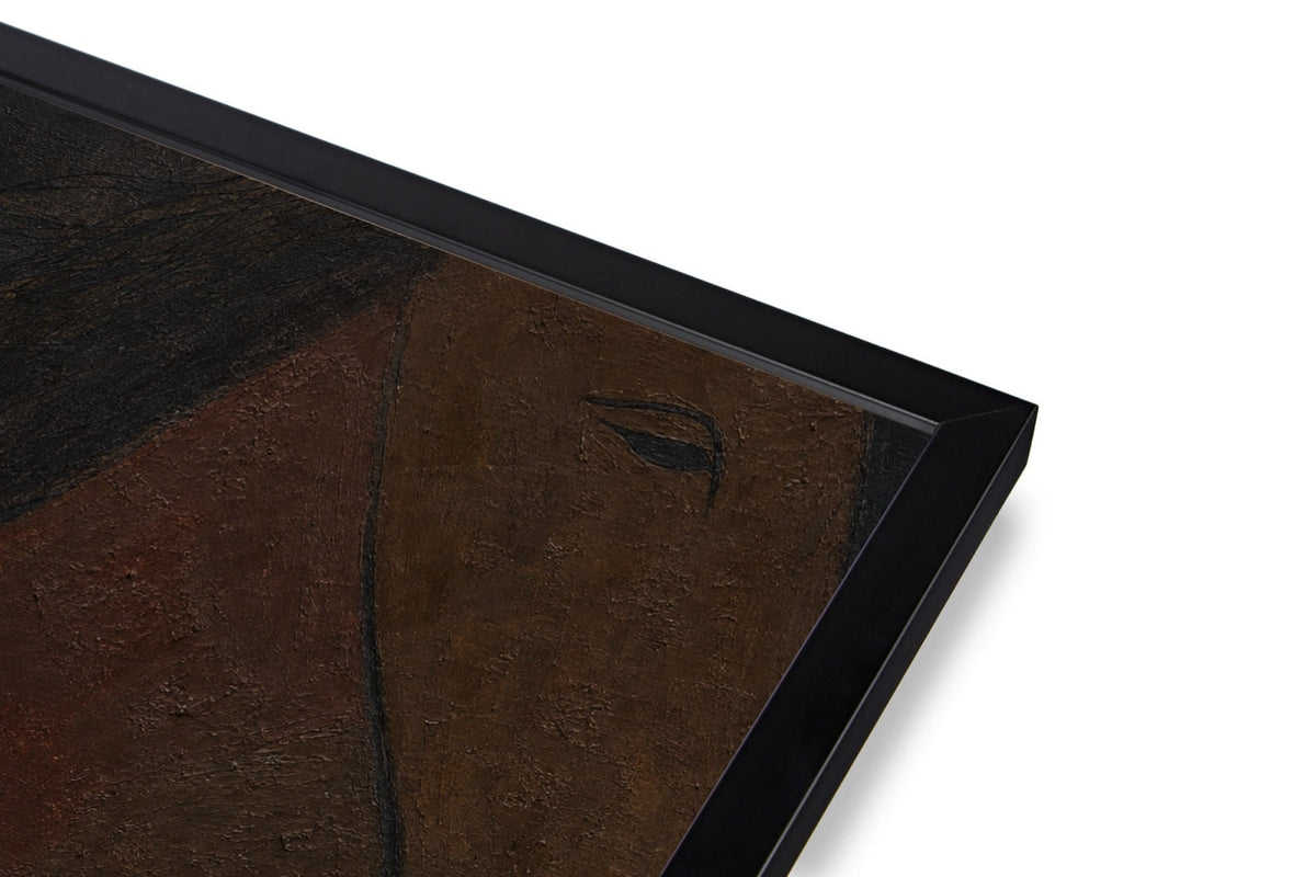 Hand, One Clean Rein in the black art print frame, corner