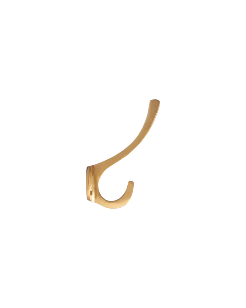 Ines Brass Coat Hook - Hooks - Hello Norden