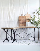 Ingrid Long Marble Bistro Table - Tables - Hello Norden