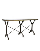 Ingrid Long Marble Bistro Table - Tables - Hello Norden