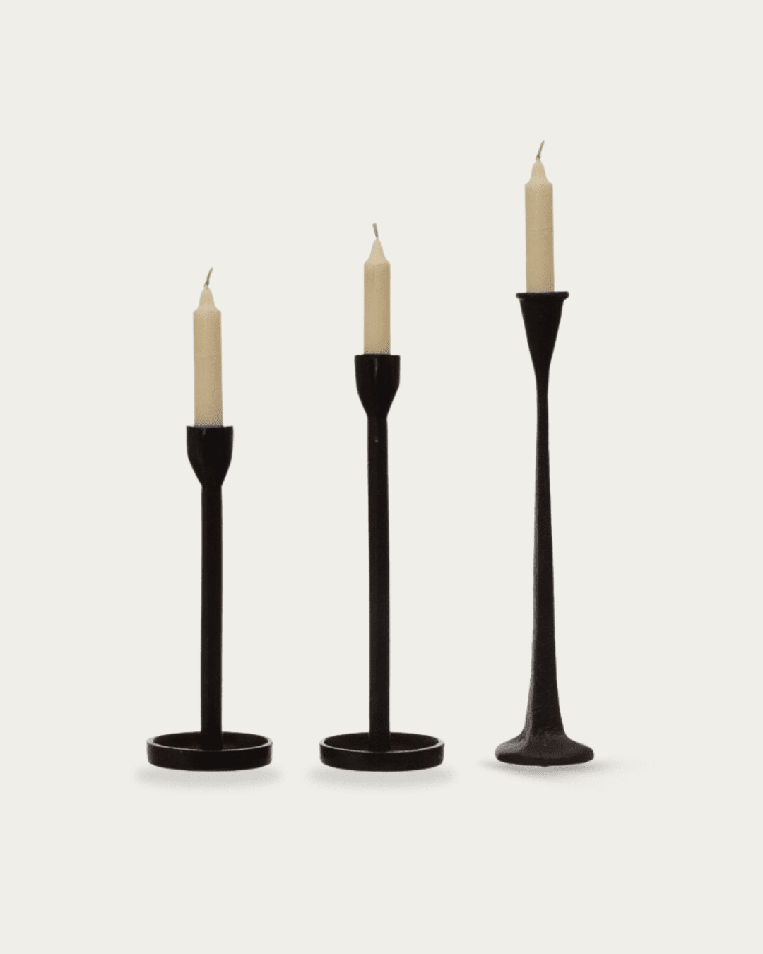 Jarn Iron Taper Candle Holder - Candle Holders - Hello Norden