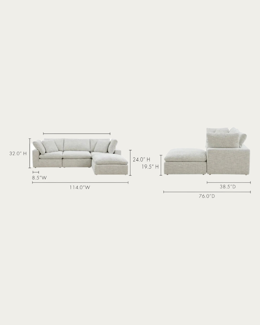 Jorian Lounge Sectional - Sectionals - Hello Norden