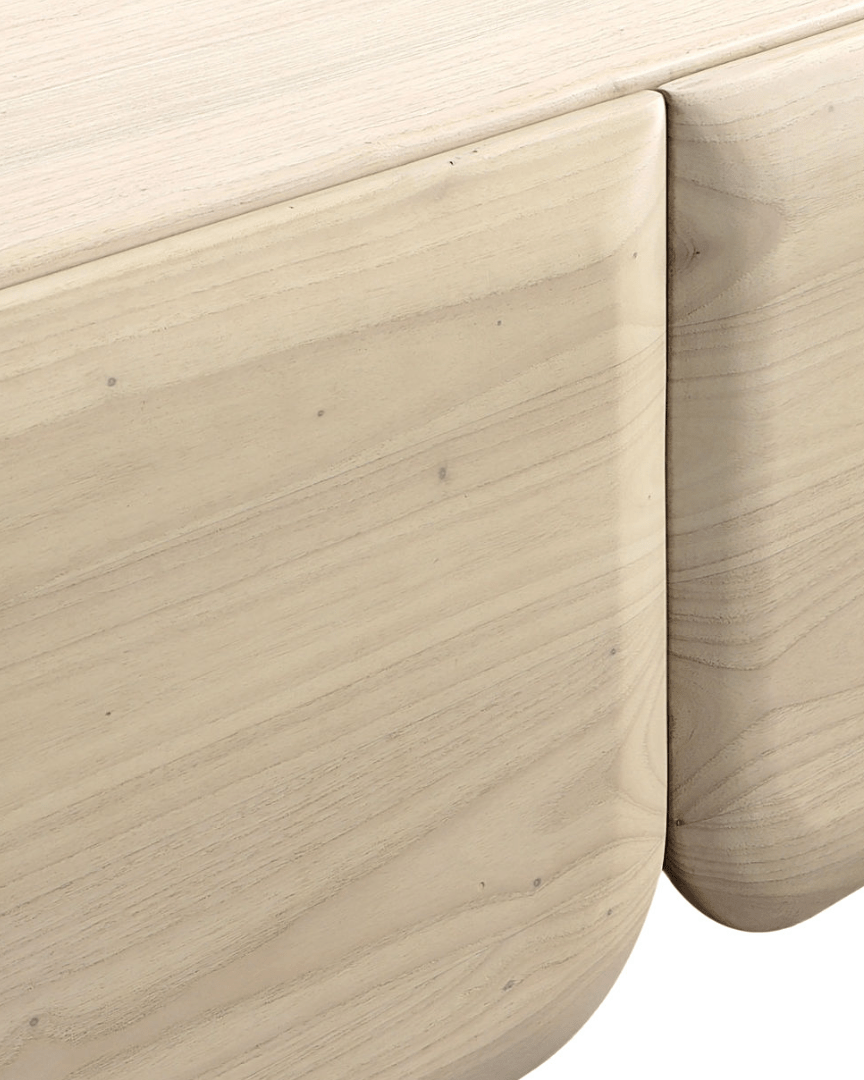 Kasper Curved Wood Sideboard - Consoles - Hello Norden