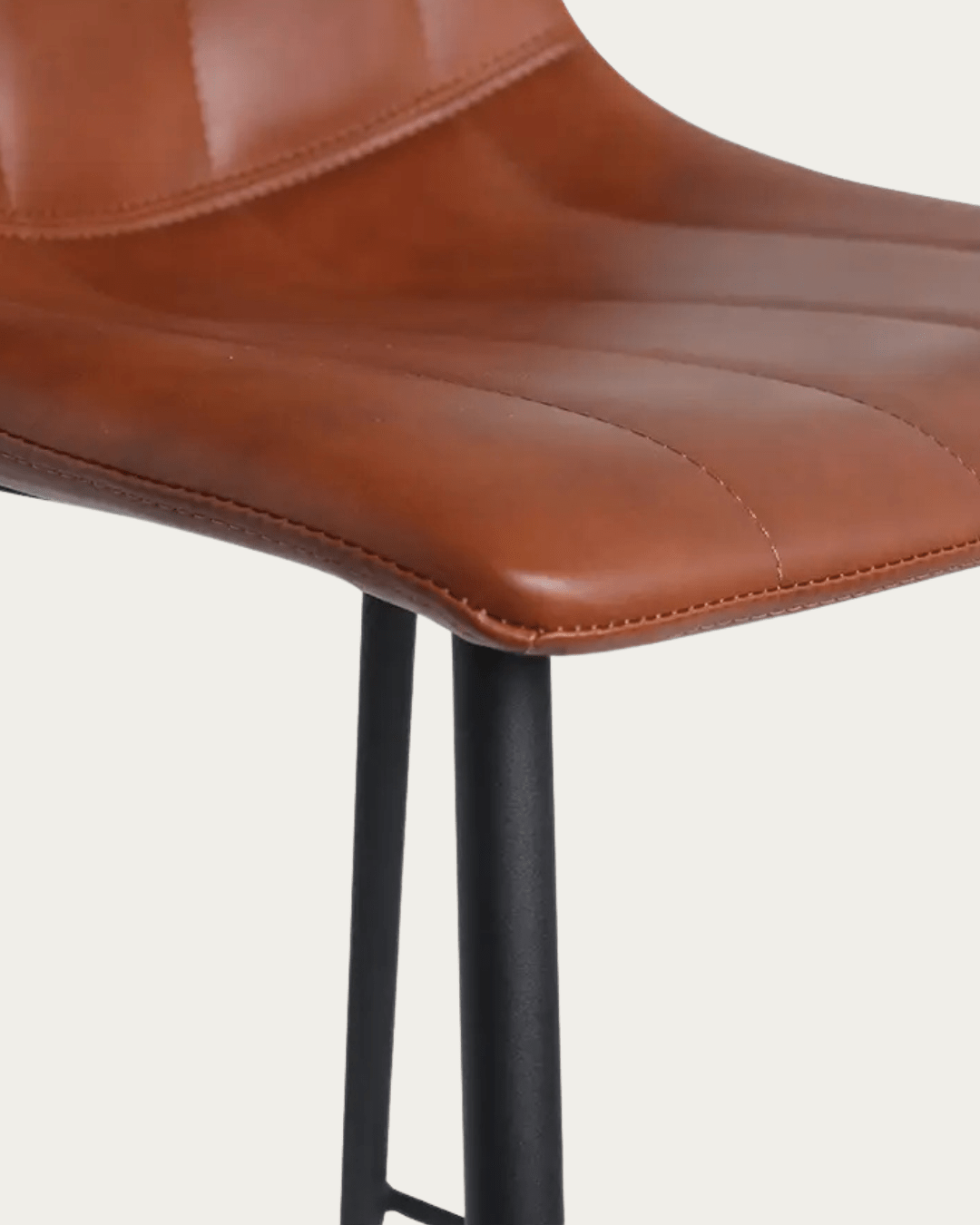 Valdemar Leather Bar Stools (Set of 2) - Bar & Counter Stools - Hello Norden