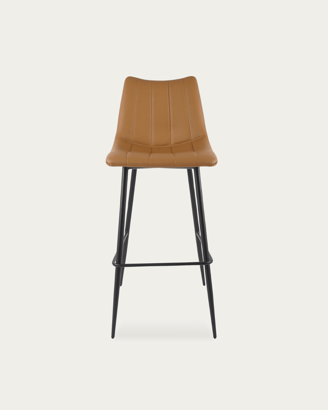 Valdemar Leather Bar Stools (Set of 2) - Bar & Counter Stools - Hello Norden