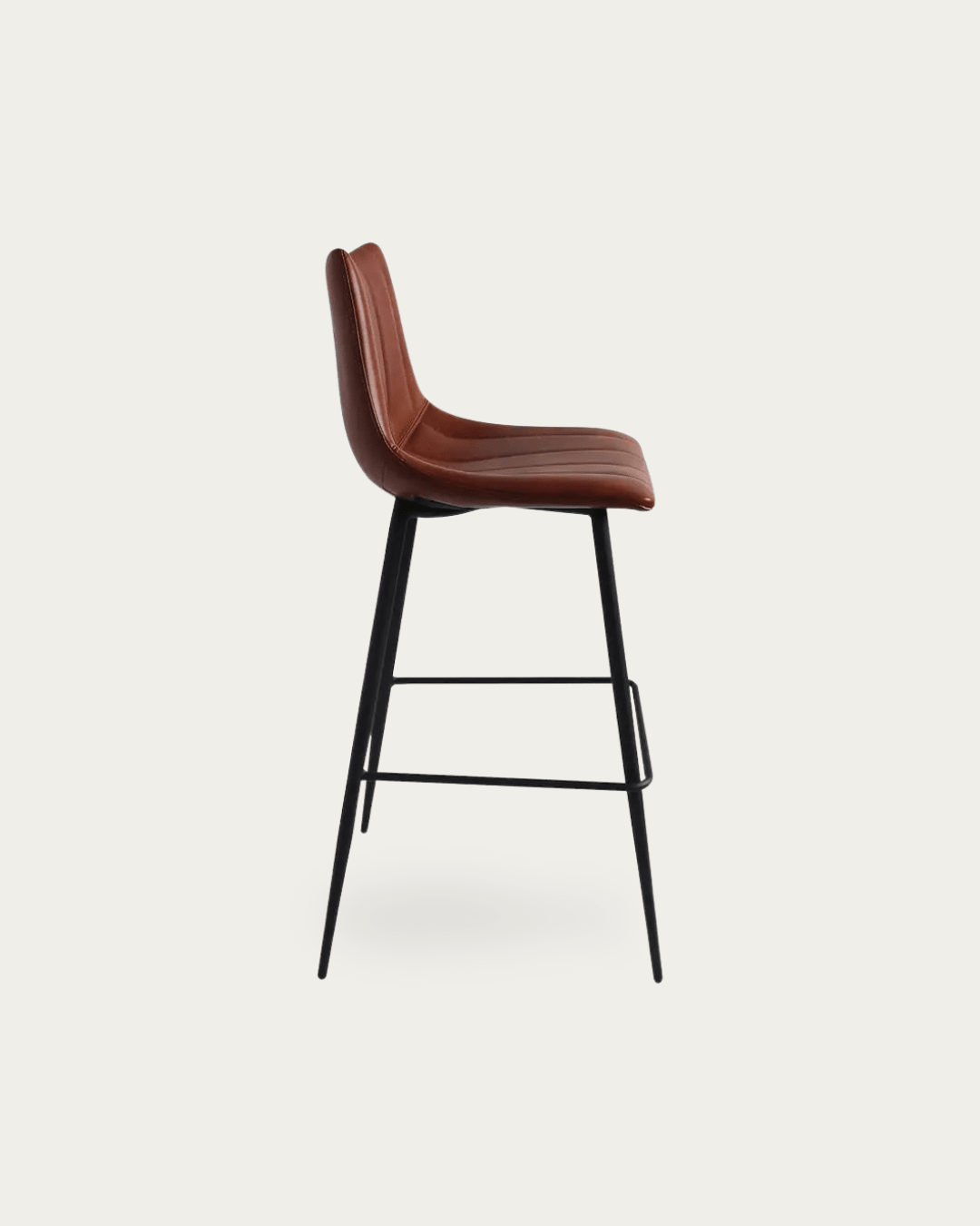 Valdemar Leather Bar Stools (Set of 2) - Bar & Counter Stools - Hello Norden