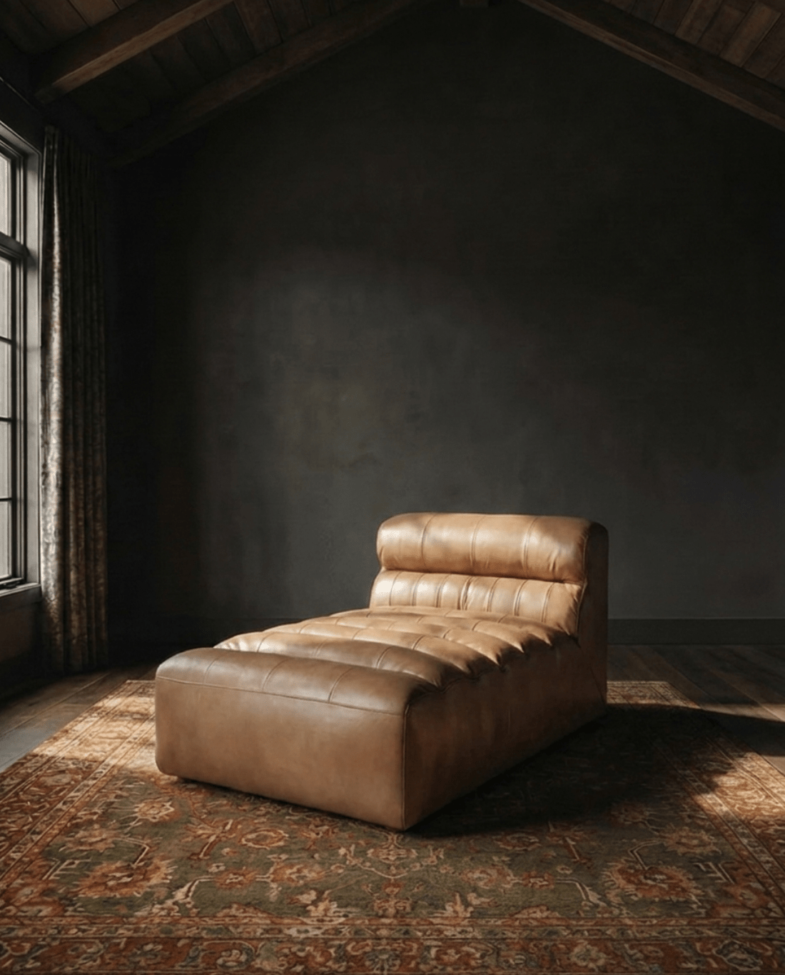 Rainor Leather Chaise - Lounge Chairs - Hello Norden