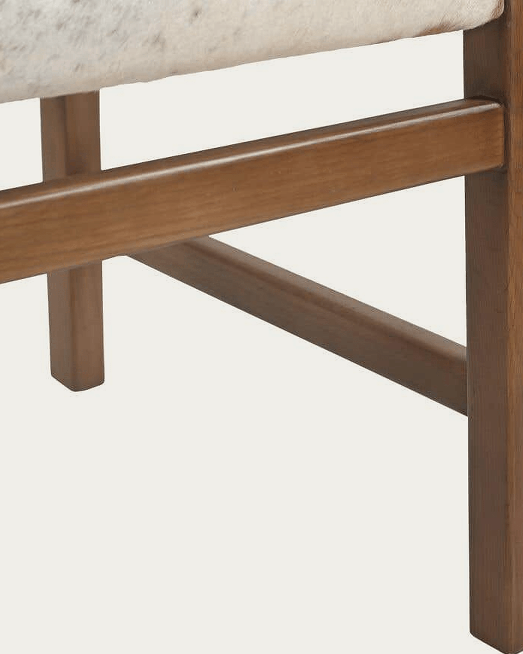 dining room furniture modern mountain upholstery: hair on hide leather dining chair Hello Norden - Thomas Dining Chair, detail view