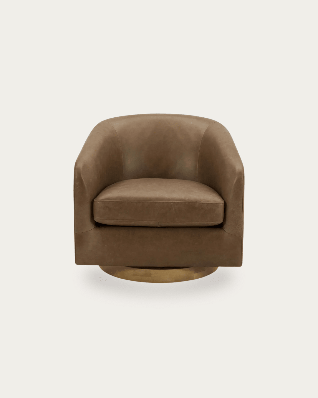 Eeva Leather Swivel Chair - Lounge Chairs - Hello Norden
