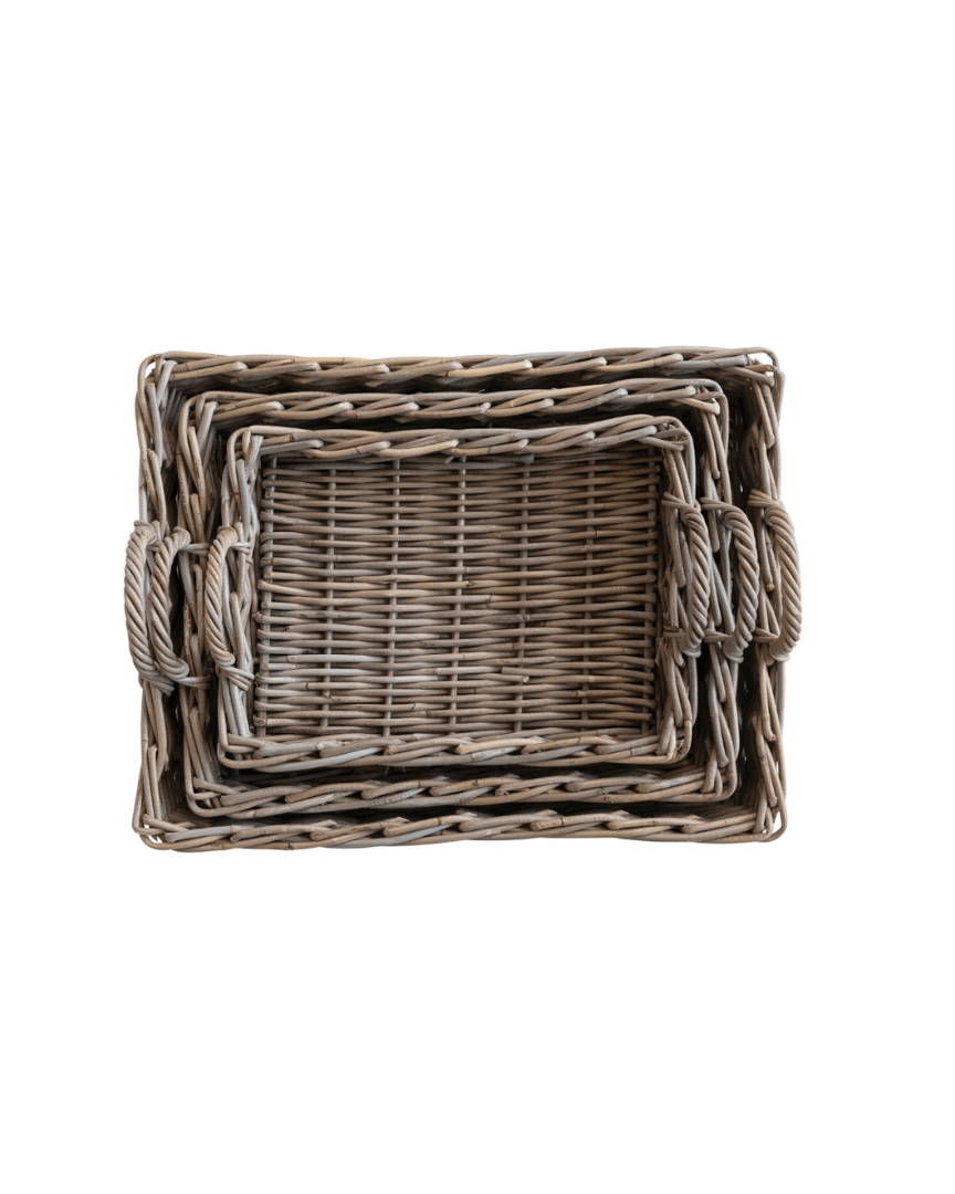 Leia Rattan Tray - Tray - Hello Norden