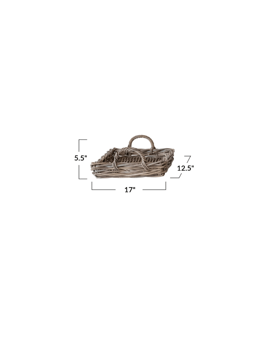 Leia Rattan Tray - Tray - Hello Norden