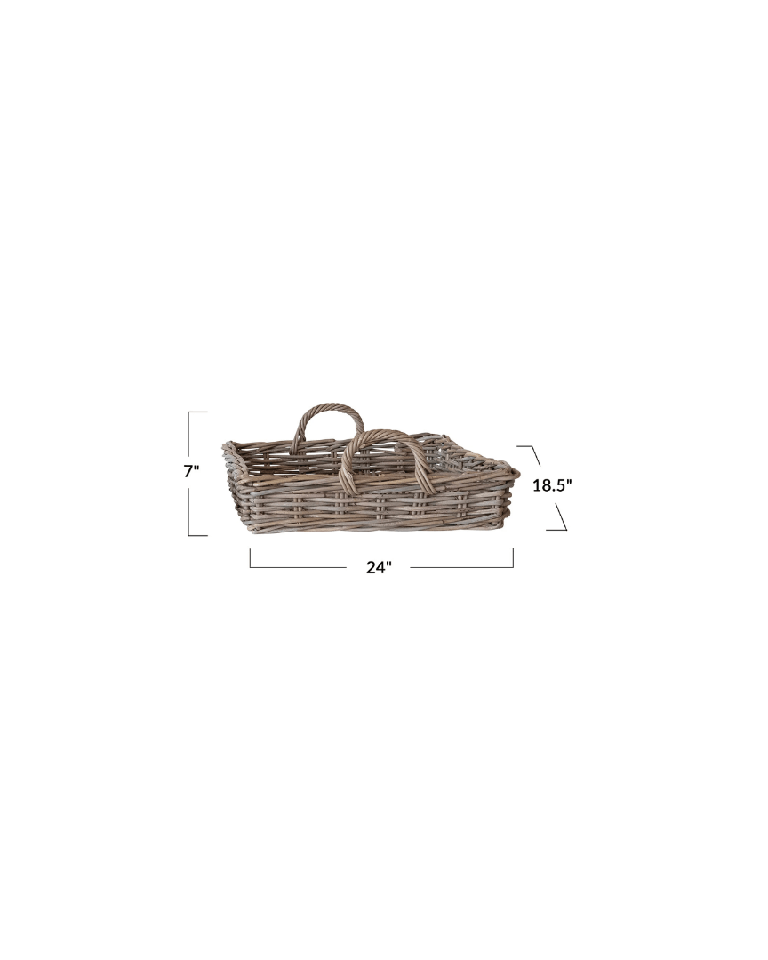 Leia Rattan Tray - Tray - Hello Norden