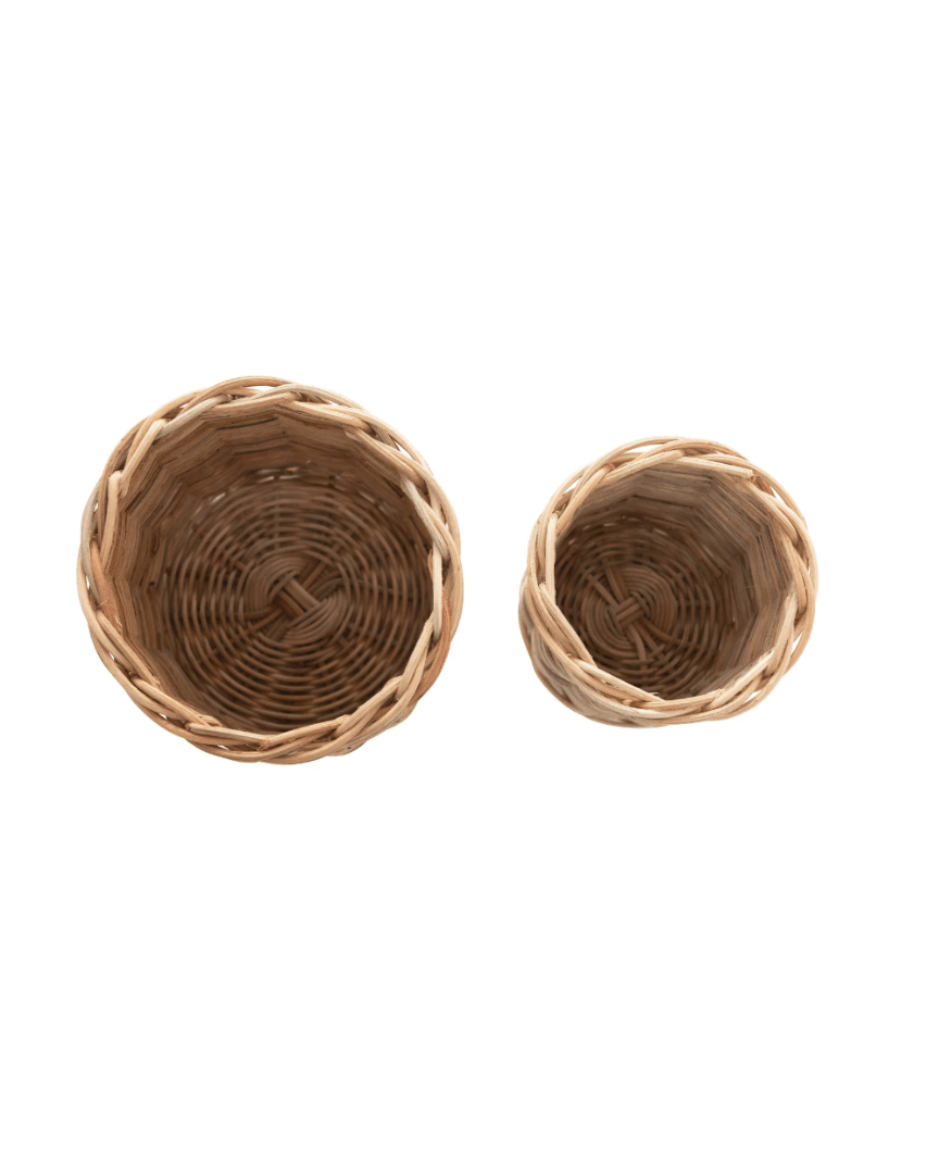 Liv Hand Woven Wicker Basket - Baskets & Storage - Hello Norden
