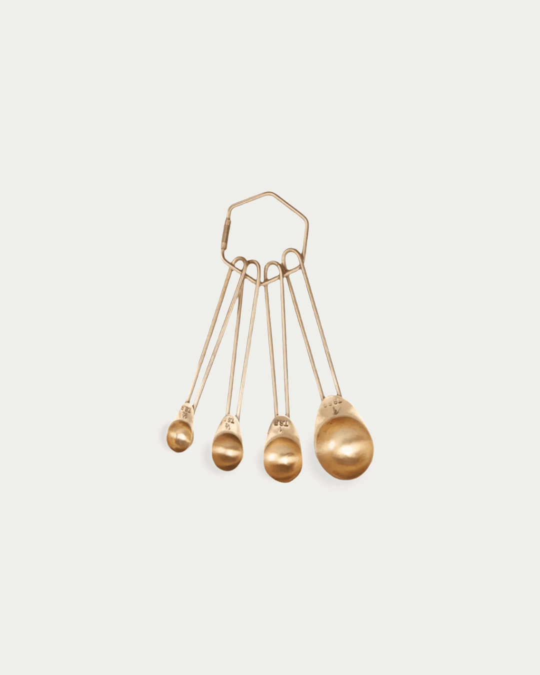 Livia Brass Measure Spoons - Measuring Spoons - Hello Norden