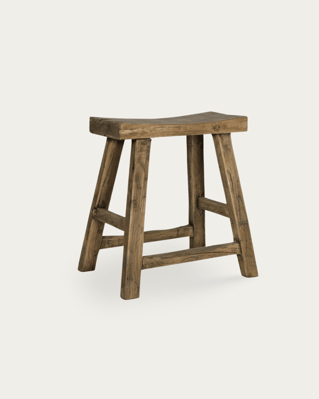Karmina Reclaimed Wood Stool - Stools & Benches - Hello Norden