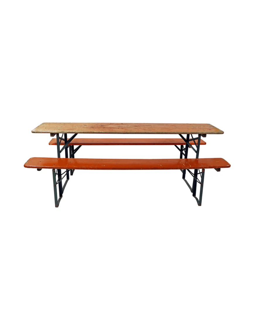Melker Vintage Beer Garden Picnic Table - Tables - Hello Norden