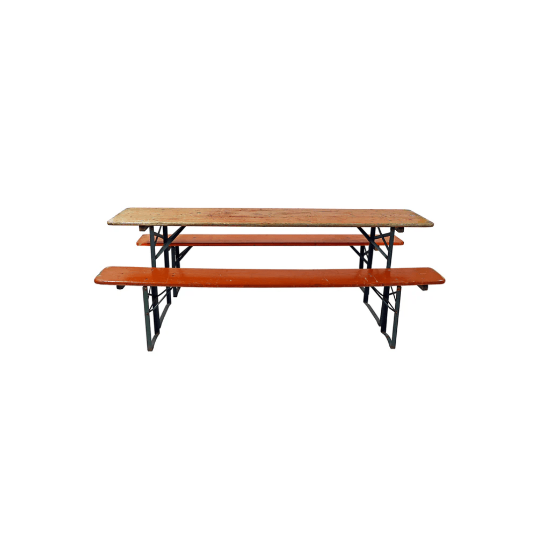 Melker Vintage Beer Garden Picnic Table - Tables - Hello Norden