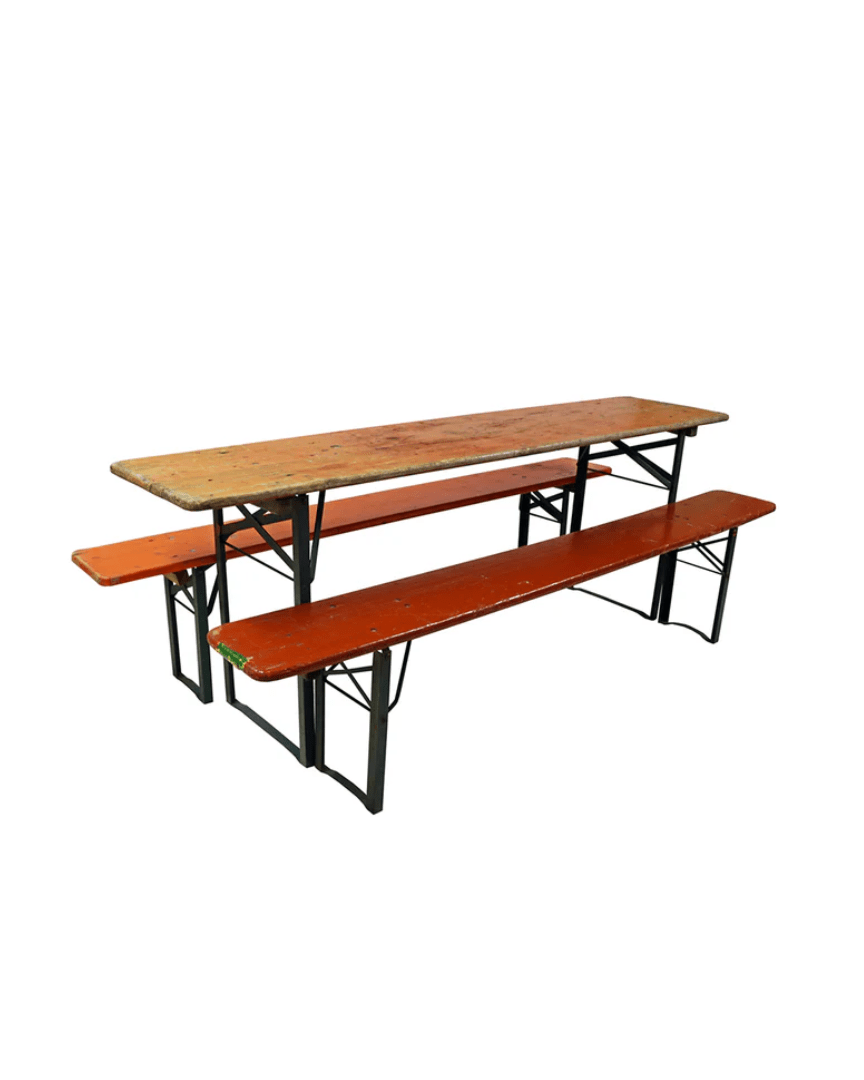 Melker Vintage Beer Garden Picnic Table - Tables - Hello Norden
