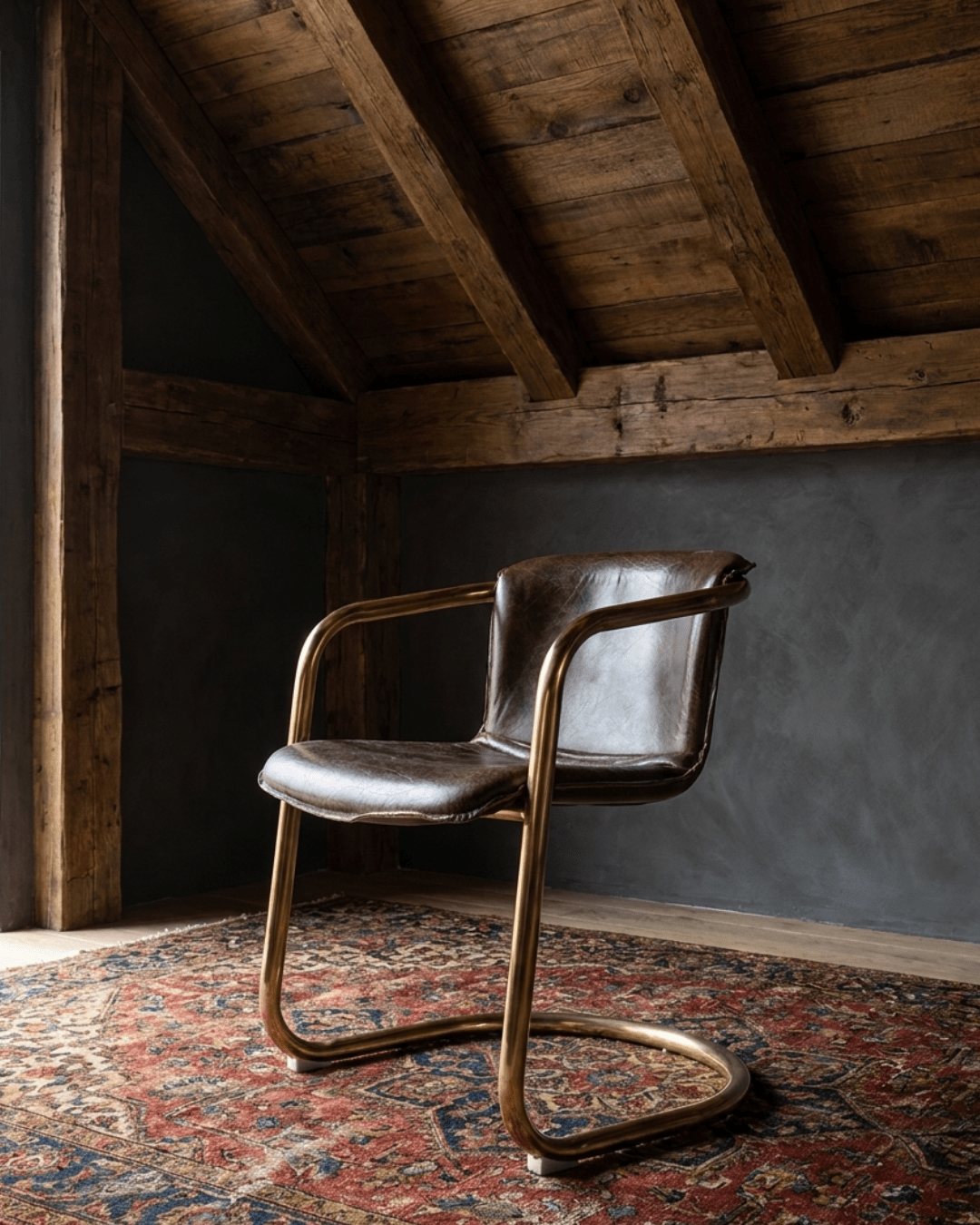 Ingma Brass Leg Dining Chair - Dining Chairs - Hello Norden