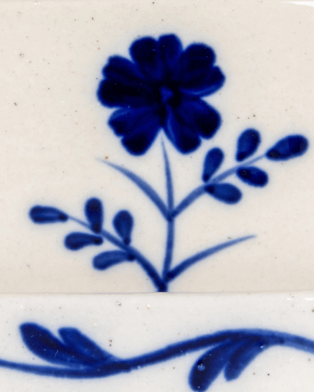 Milja Hand - Painted Stoneware Butter Dish - Kitchen & Dining - Hello Norden