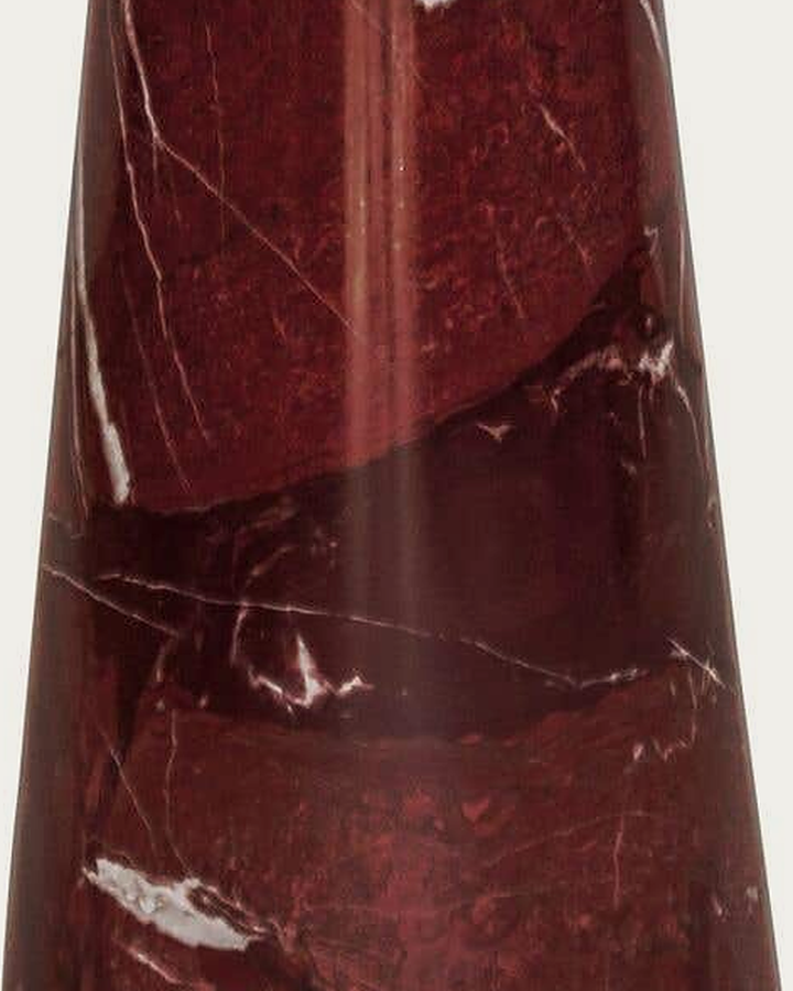 living room furniture modern mountain rosso levante marble side table Hello Norden - Leiv Cocktail Table Rosso Levante, detail view