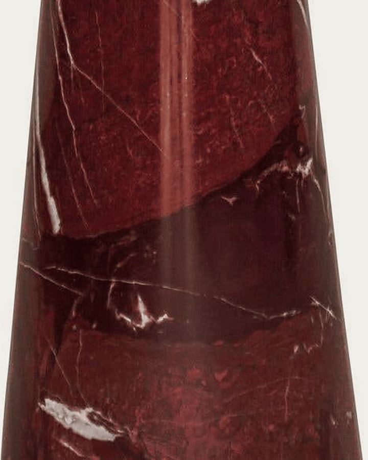 living room furniture modern mountain rosso levante marble side table Hello Norden - Leiv Cocktail Table Rosso Levante, detail view