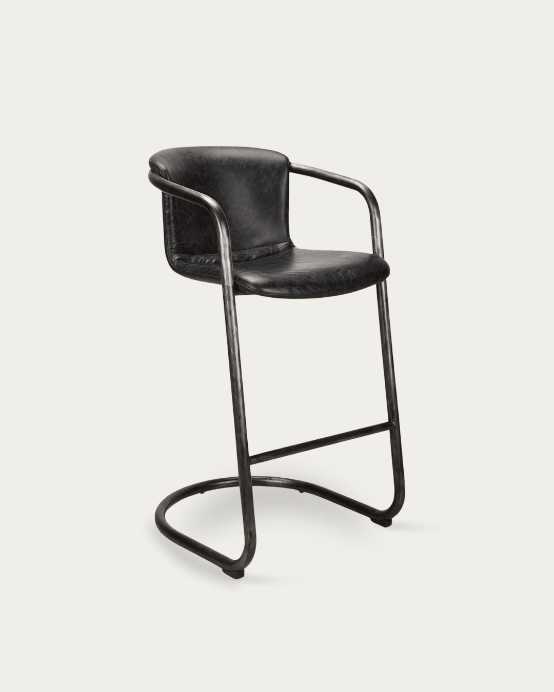 Victor Leather Bar Stools (Set of 2) - Bar & Counter Stools - Hello Norden