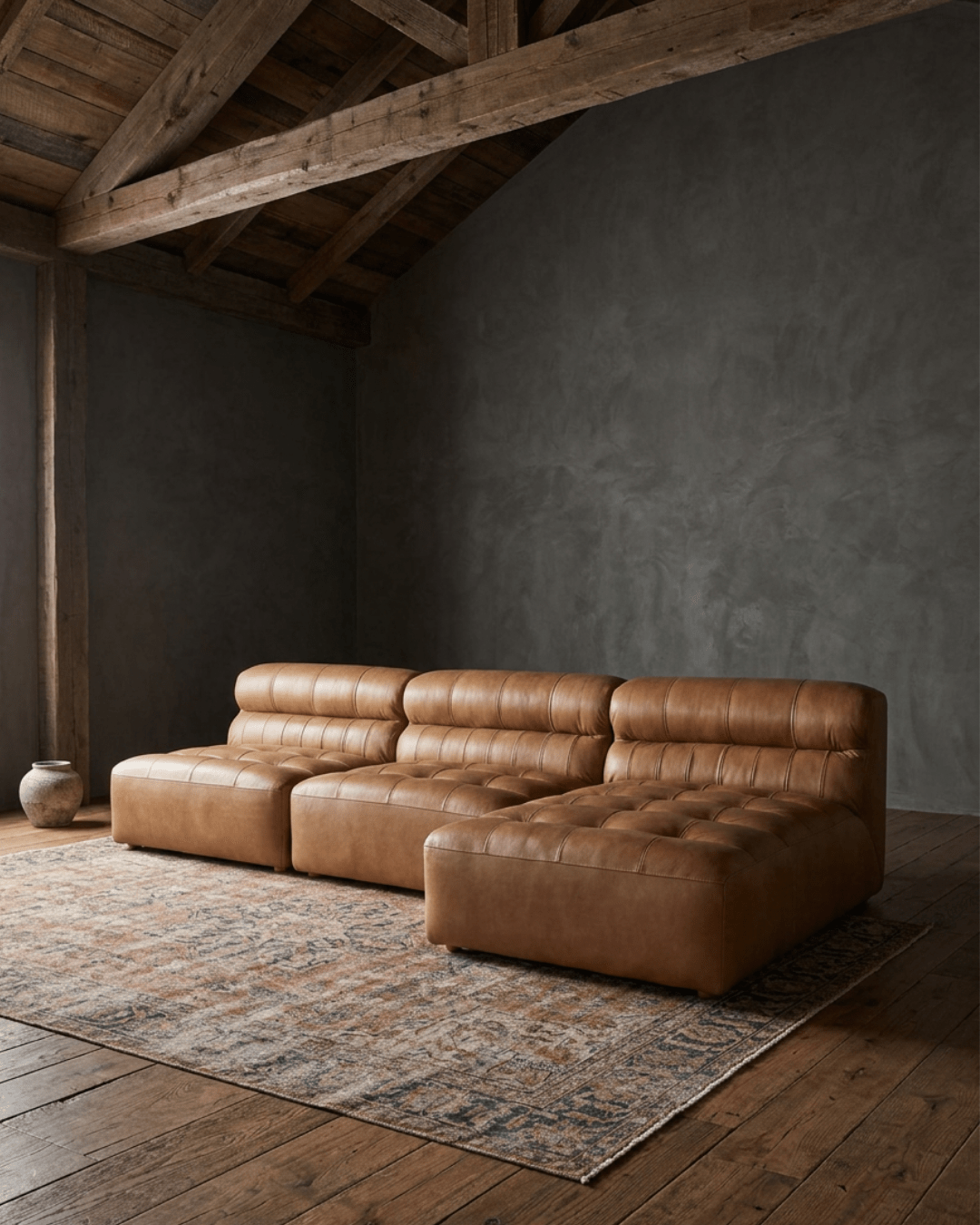 Rainor Leather Sectional - Sofas & Sectionals - Hello Norden