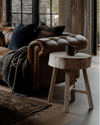 Nellie Rustic Side Table - Side Table - Hello Norden