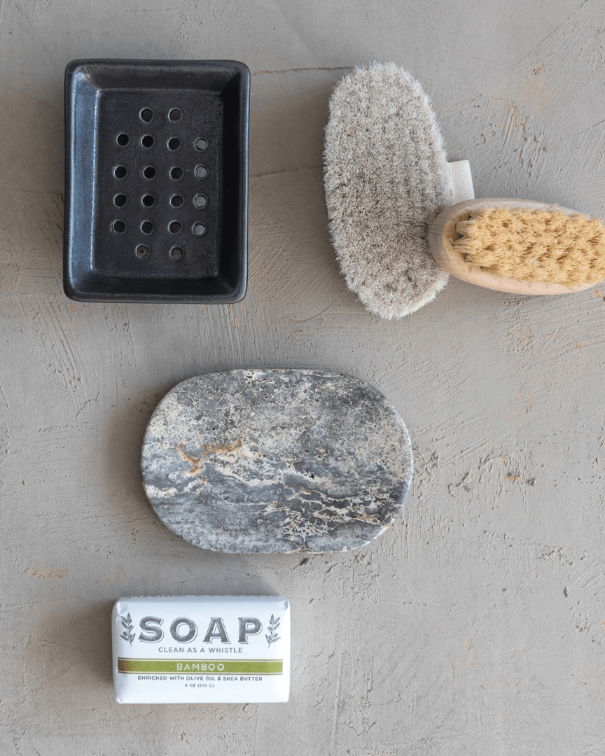 Nels Travertine Soap Dish - Soap Dish - Hello Norden