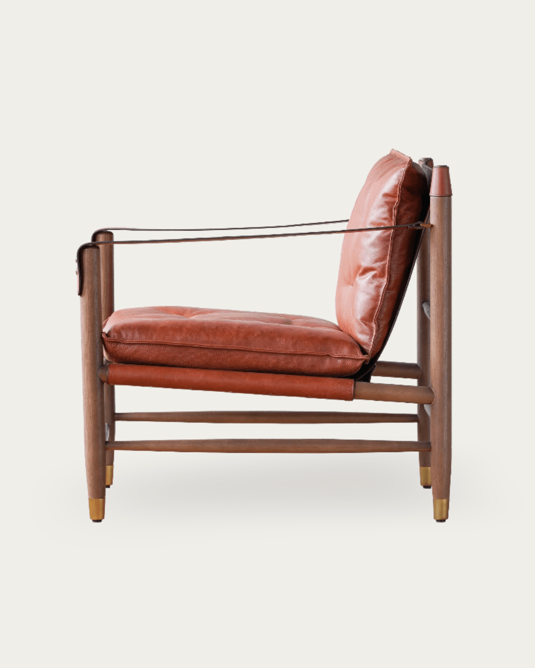 Njala Leather Lounge Chair - Arm Chairs - Hello Norden