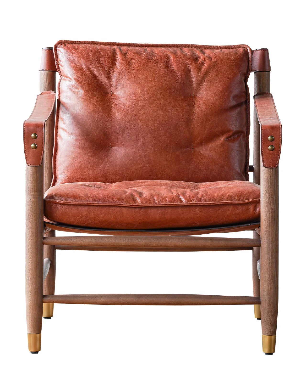 Njala Leather Lounge Chair - Arm Chairs - Hello Norden