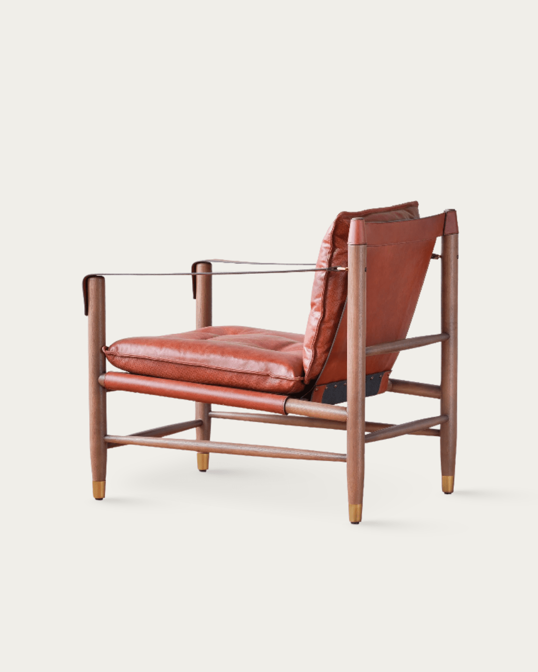 Njala Leather Lounge Chair - Arm Chairs - Hello Norden