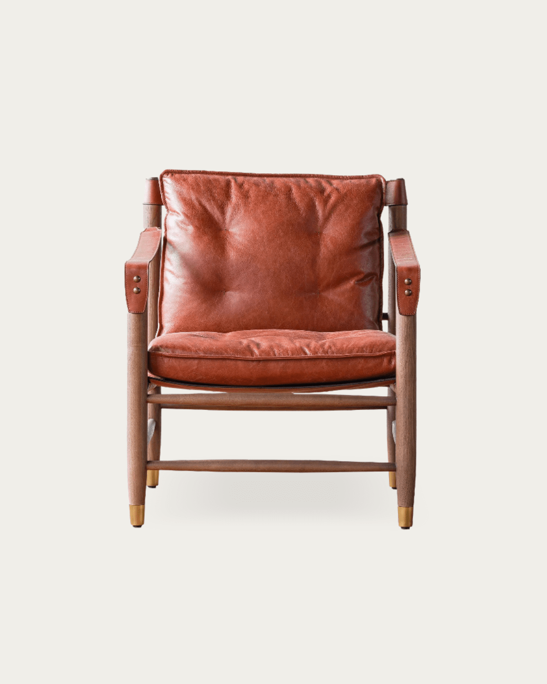 Njala Leather Lounge Chair - Arm Chairs - Hello Norden