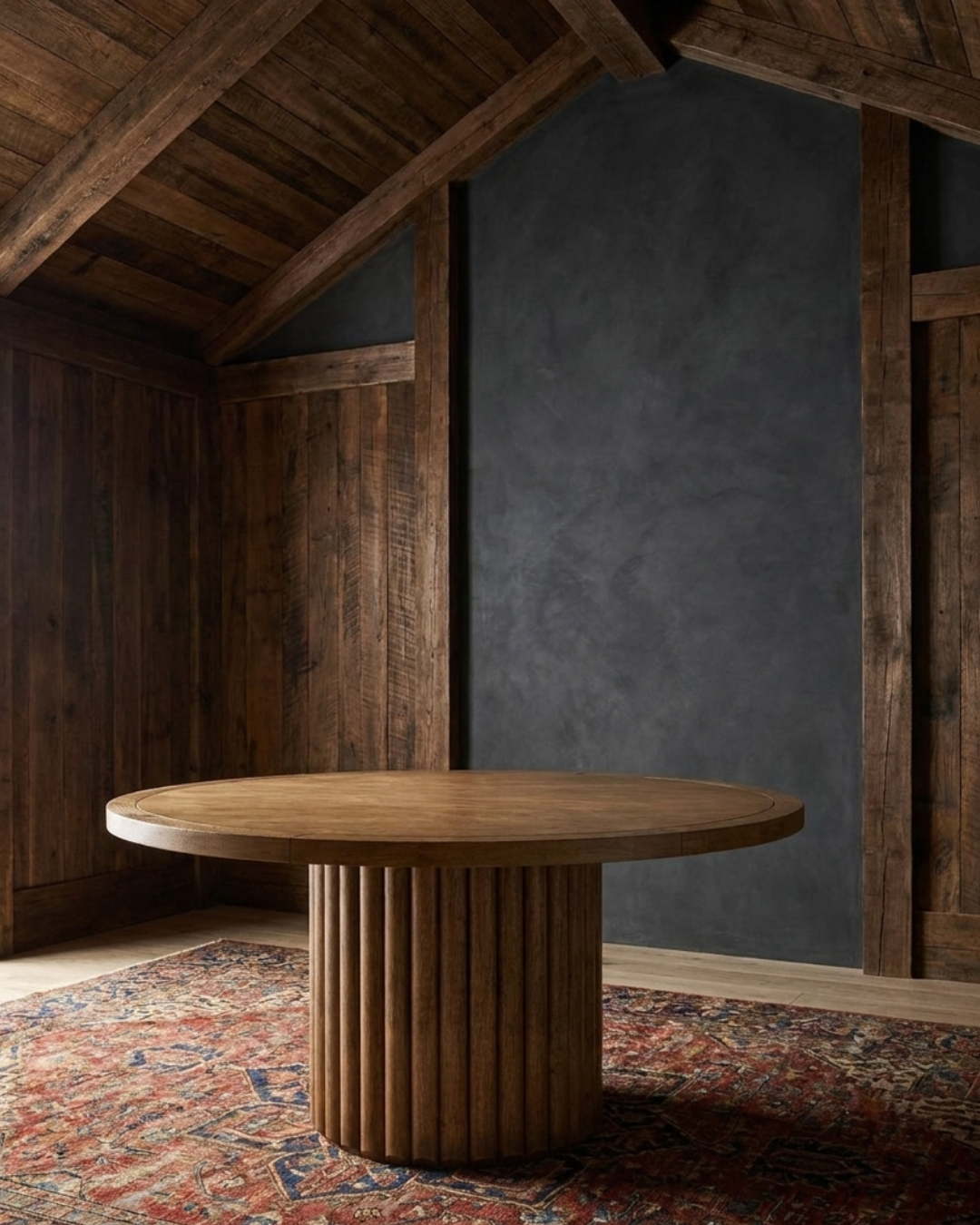 Haldis Round Dining Table - Reclaimed Wood Furniture - Hello Norden